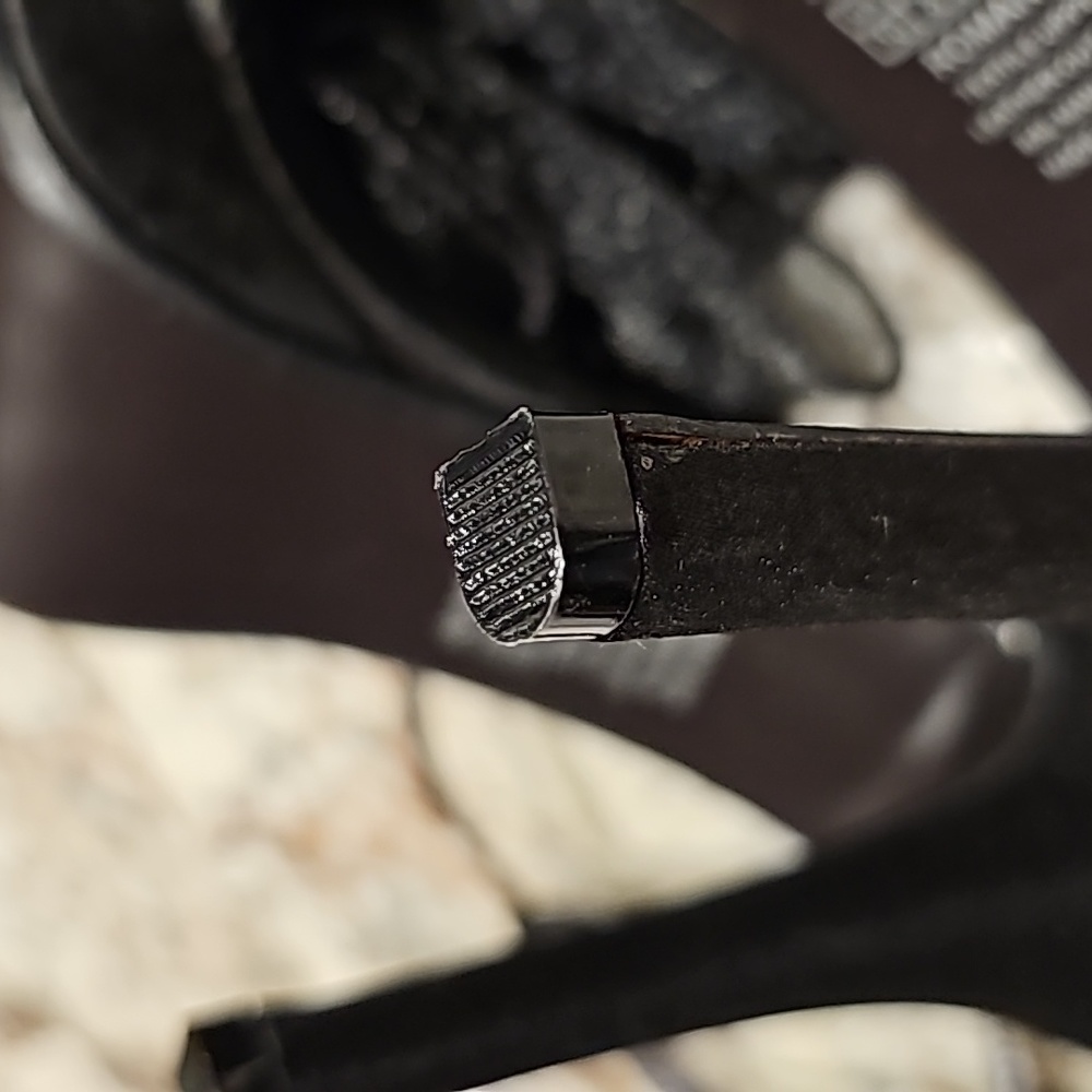 Nadara Black Heel Sandals - Picture 6 of 7